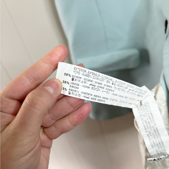 Zara powder blue oversized sleeveless vest blazer size M - Picture 5 of 7